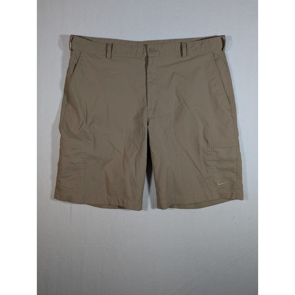 Nike Fit Dri Cargo Golf Shorts Mens 38 Khaki Performance Lightweight Outdoors